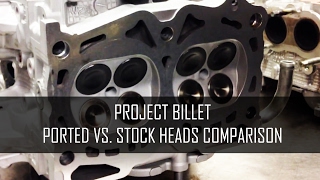 Project Billet  Ported VS Stock Subaru EJ Heads  Benefits and Comparison [upl. by Einahteb783]