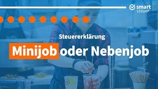 Falle Minijob und Nebenjob in der Steuererklärung  Steuererklärung 2019 selber machen 2020 [upl. by Orgell]