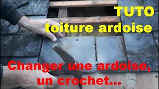 Tuto toiture changer une ardoise un crochet colmater une gouttière [upl. by Hightower]