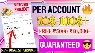 😱🔥Biggest Airdrop Loot  Earn Flat 50100 Free Profit Free ₹5000₹10000 Earning 🔥🔥 [upl. by Hays]