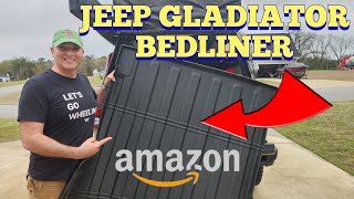 Amazon Dropin Bedliner for Jeep Gladiator  TripleALiners  Install amp Review [upl. by Napas967]