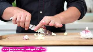 Jamie Oliver talks you through preparing garlic [upl. by Bara]