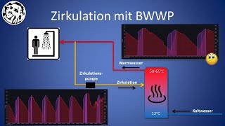 Zirkulation im Warmwasserkreis Erklärung und Daten der BWWP vom neuen SmartHome [upl. by Dorothee]