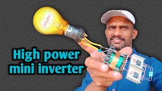 how to make a powerful inverter  High frequency inverter [upl. by Acnairb]