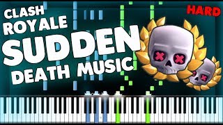 NEW Clash Royale Sudden Death  HARD Piano Tutorial [upl. by Eiralih]