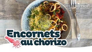 SAUTÉ DENCORNETS AU CHORIZO ORZO  Recette simple by Luximer [upl. by Araes]