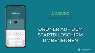 Ordner auf dem Startbildschirm umbenennen  Samsung Android 12  One UI 4 [upl. by Sergeant]