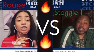 Rouge rapper VS Stogie T Tumi rap battle Castle lite unlocks in bed with [upl. by Essej]