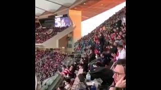 OVACION a Falcao y le cantan en el Wanda la HINCHADA del ATLETICO MADRID [upl. by Namreh]