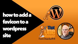 how to add a favicon to WordPress site [upl. by Nnave]