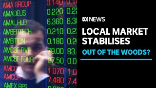 Australian market stabilises despite global markets diving  ABC News [upl. by Retxab]