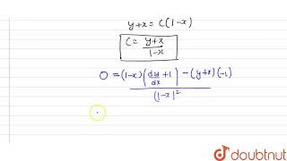 The differential equation of all straight lines passing through the point 11 is [upl. by Oly]