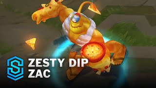 Zesty Dip Zac Skin Spotlight  PreRelease  PBE Preview  League of Legends [upl. by Anit496]