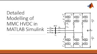 MMC HVDC detailed modelling in MATLAB Simulink part 1  Design amp control of MMC HVDC by discrete SMs [upl. by Nemra491]