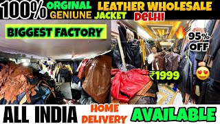 100 Original Leather jackets Leather jackets market in delhiJacket wholesale marketBags Belts [upl. by Naima]