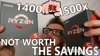 AMD Ryzen 5 1400 Vs 1500x Overclock Benchmarks [upl. by Daisy459]