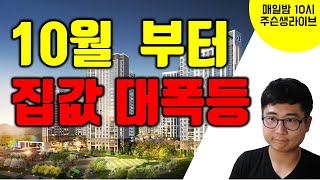 10월부터 집값 폭등 합니다 정신 차리세요 부동산 [upl. by Agemo]