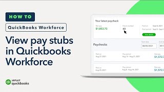 How to set up and use QuickBooks Workforce to see pay stubs and W2s [upl. by Atnovart]