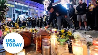 NBA fans react to the death of Kobe Bryant  USA TODAY [upl. by Lurie]