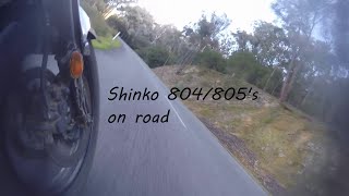 Shinko 804805s on road VStrom650 [upl. by Ydurt449]