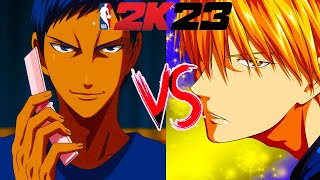 AOMINE VS KISE NBA 2K23 Kuroko’s Basketball [upl. by Hcardahs615]