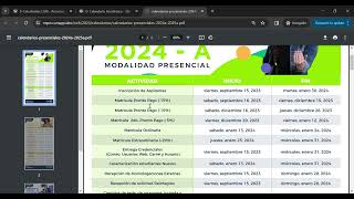 Conoce tu CALENDARIO ACADÉMICO PRESENCIAL 2024A 💚 [upl. by Josler]