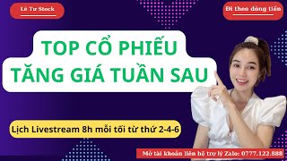 TOP CỔ PHIẾU TĂNG GIÁ TUẦN SAU  Lê Tư Stock [upl. by Liris]