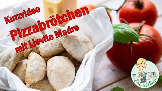 Kurzvideo Pizzabrötchen  Pizzateig mit Lievito Madre im Thermomix [upl. by Mame]