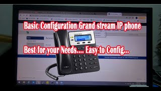 Grand stream GXP16201625 IP PHONE  REVIEW and basic config [upl. by Ruthven]