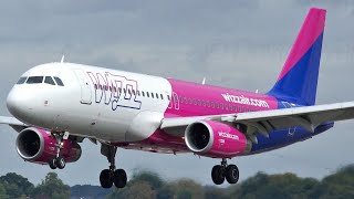 Wizzair London Luton Plane Spotting Airbus A320 Sharklets Wizz Air Wizzcom Hungary Airplanes [upl. by Haimirej]