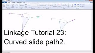 Linkage Tutorial 23curved slide path2  mô phỏng cơ chế máy  vui ven toan [upl. by Yrogreg]