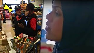 Woman Insults Cashier Wearing US Flag Man’s Reaction Stuns Shoppers [upl. by Encratia565]