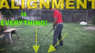 Why ALIGNMENT is EVERYTHING in Golf AIM PROPER [upl. by Akemhs]