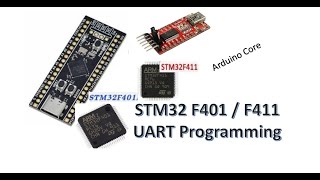 STM32 F401  F411 1 UART PROGRAMMING Arduino Core [upl. by Fabri359]