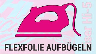 FLEXFOLIE AUFBÜGELN [upl. by Kari]