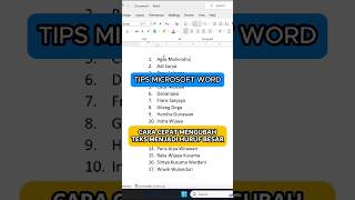 Tips Cepat Mengubah Teks Menjadi Huruf Besar di Word shorts belajarmicrosoftword microsoftoffice [upl. by Carlen]