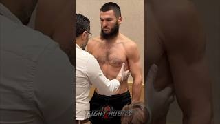 Artur Beterbiev RIPPED amp ON WEIGHT ahead of Bivol fight [upl. by Elrebma]