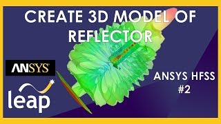 Create 3D Model of ReflectorANSYS HFSS 2 [upl. by Longmire]