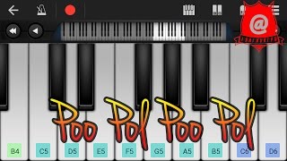 Minnale theme Keyboard Notes  Tutorial Mobile [upl. by Aihtnis]