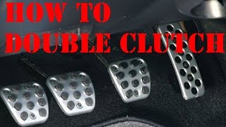 HOW to DOUBLE CLUTCH  driving a manual gears car tutorial GoPro Hero4 [upl. by Ennayllek]