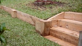 Easy DIY Retaining Wall [upl. by Hepsoj]