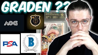 Wo solltest DU deine TCG Karten Graden One Piece amp Pokémon  AOG GSG PSA amp BGS im Vergleich [upl. by Abibah298]