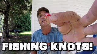 How To Tie Fishing Knots  Trilene Knot Palomar Knot and Loop Knot [upl. by Drolyag]