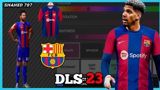 DLS 24  How To Make Barcelona New Kits 2324 In Dls 24 Import Barcelona New Jersey In Dls 24 [upl. by Garwin]