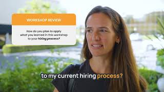 Testimonial Hiring Process Strategies with AI Workshop [upl. by Acirederf]