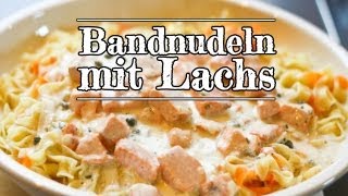 Rezept  Bandnudeln mit Lachs Red Kitchen  Folge 157 [upl. by Rosenkranz329]