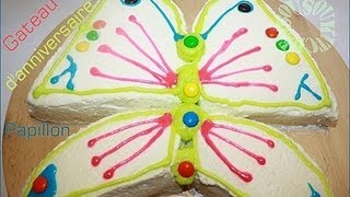 Gateau danniversaire Papillon Partie1Butterfly Birthday cake Part1Sousoukitchen [upl. by Lunsford148]