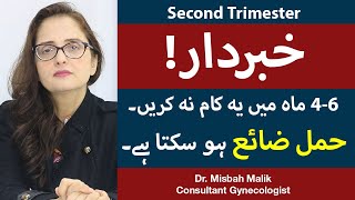 Second Trimester of Pregnancy Tips In UrduHindi  Hamal Ke 4 Se 6 Maah  Dr Misbah Malik [upl. by Quickel]