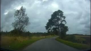 Autumn Road Trip Drive With Bagpipes Music On History Visit To Rural Fife Scotland [upl. by Winson]