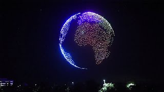 Similar to fireworks but a lot cooler Watch Intels effort to break drone record [upl. by Netsuj]